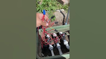 Voorbeeld van bedrading sprinklerklep