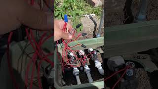 Sprinkler valve wiring example