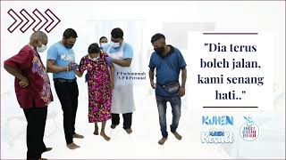 Dia Terus Boleh Jalan, Kami Senang Hati.. Pesakit Strok Dah Boleh Berjalan