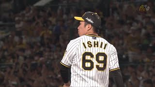 【好フィールディング】7回表、 #石井大智 選手が素早い身のこなしで送りバントを処理！3塁送球タッチアウト！【2023/9/17Ｔ－ＤＢ】