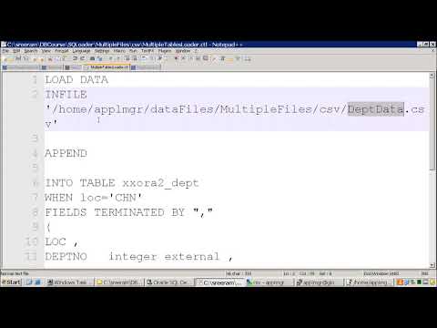 Oracle SQLoader- Loading