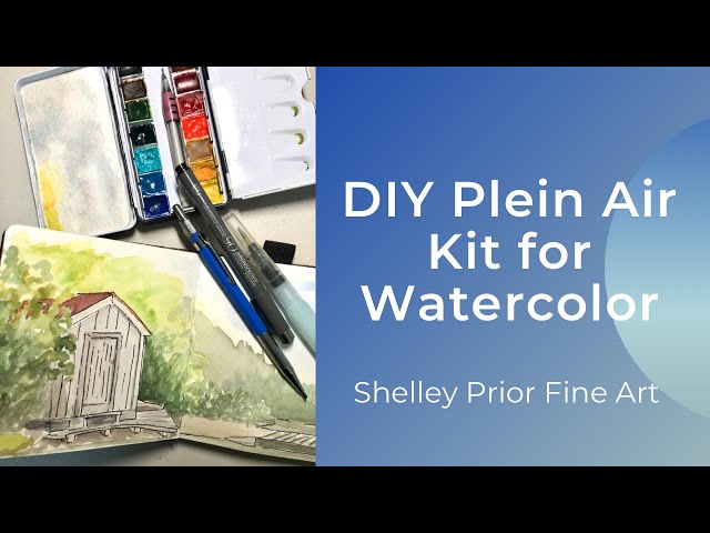 DIY Plein Air Painting Easel For Watercolor or Gouache