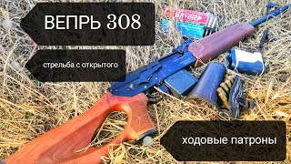 ВЕПРЬ 308/СТРЕЛЬБА С ОТКРЫТОГО/ХОДОВЫЕ ПАТРОНЫ ДЛЯ ОХОТЫ