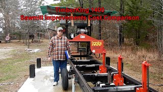 TimberKing 1400 Sawmill Improvements Cost Comparison