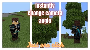 Watch How To Change Camera Angle With One Click In Minecraft Pocket Edition!