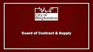 Board of Contract & Supply 2026.09.23