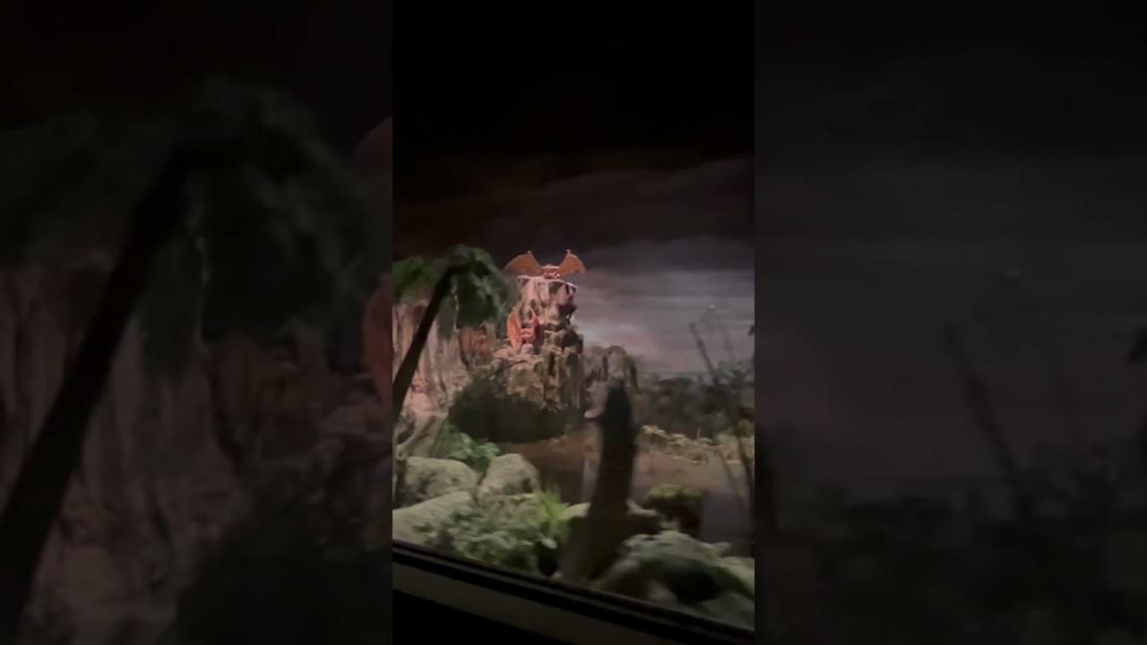 Dinosaur in Train ride At Disneyland,#disneyland#disneyparktour#Shorts