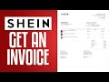 How To Get An Invoice From Shein - (SIMPLE Method)