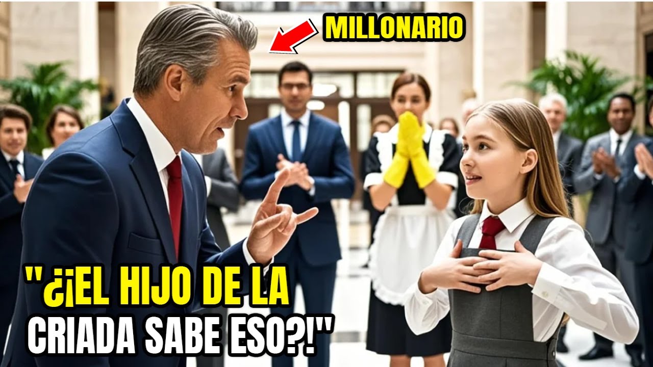 Nadie sabía señas, el CEO iba a rendirse — hasta que la hija de la sirvienta firmó