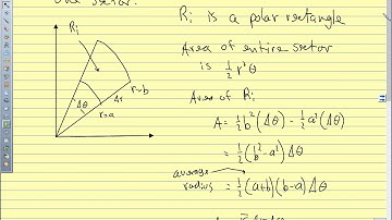 Calc III 14.3 Double Integrals in Polar Coordinates