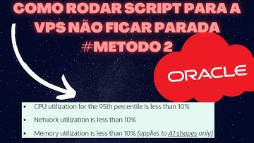Como rodar script para a VPS não ficar idle (Parada) #MÉTODO2