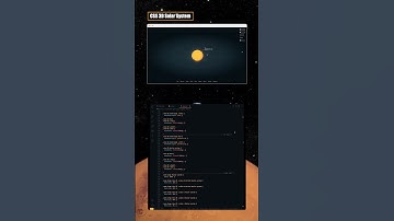 3D solar system (HTML, CSS, JS) #3d #css3 #html #javascript #website