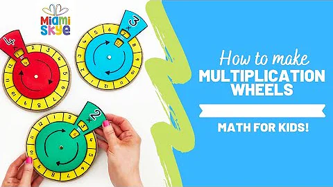 How To Make MULTIPLICATION Wheels!! EASY DIY! Times Tables for Kids!! Fun Math