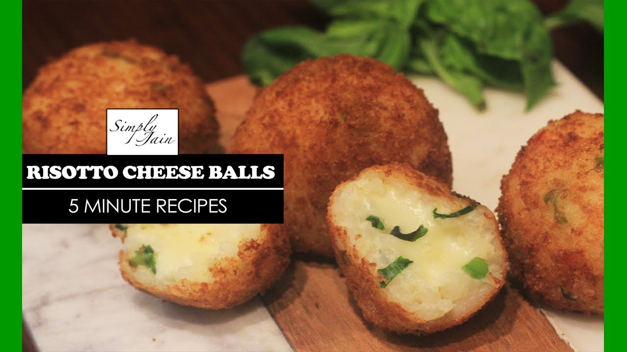 5 Minutes Risotto Balls Recipe | How To Make Cheese Risotto Balls Recipe | Simply Jain