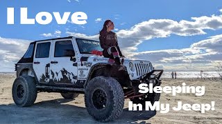 Jeep Camping  Living In My Jeep Wrangler MY SETUP!
