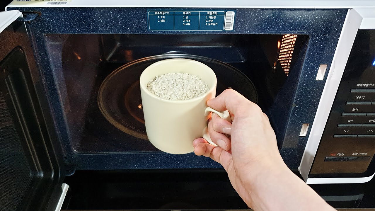 전자레인지 컵밥과 계란찜