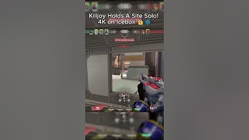 Killjoy Holds A Site Solo! 4K on Icebox 🔒❄️ #Valorant #Killjoy #Icebox #shorts