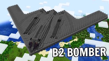 I Built a WORKING B2 STEALTH BOMBER in Minecraft!