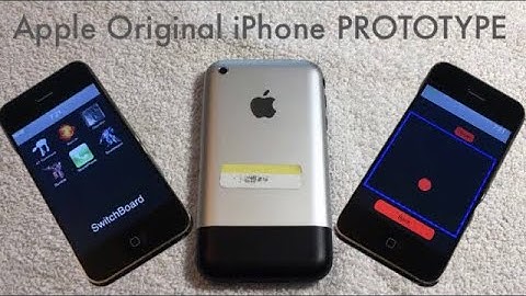Original Apple iPhone Prototype PVT (SwitchBoard) - A Look At A Piece Of History - Apple Demo