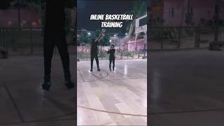 After long time on Skates, Mustafa in Action again #inline #basketball #training