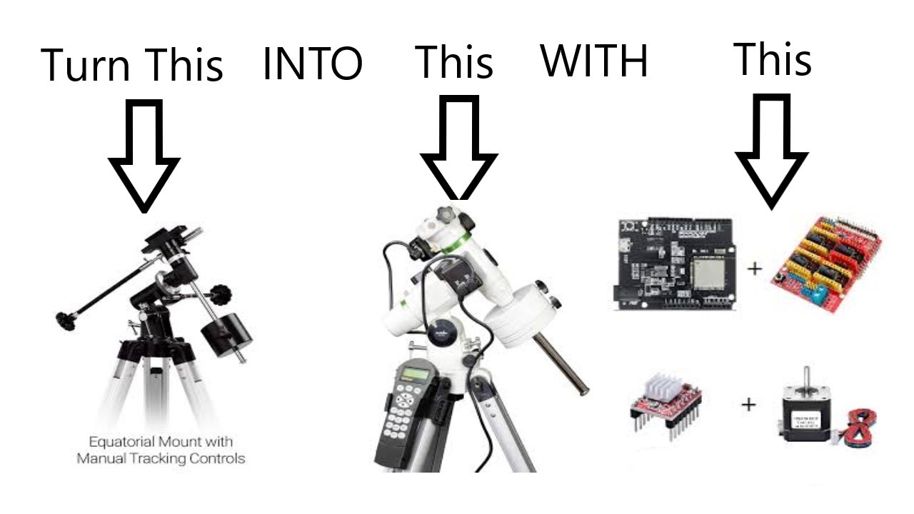 How to turn your manual telescope to fully motorized one for extremely cheap | OnStep Wemos d1 r32