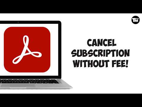 How to Cancel Adobe Subscription Without Fee! | Cancel Adobe Plan Easily