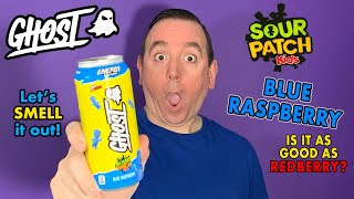 Ghost Sour Patch Kids Blue Raspberry Energy Drink Review; New Blue Raspberry Ghost Flavor!