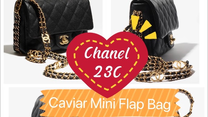 CHANEL Classic Mini Square Flap Bag in 21P Gold Lambskin