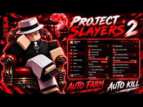 [💥NEW] Roblox Project Slayers 2 Script - *NO KEY* Auto Farm, Auto Parry, Instant Kill & More!