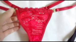 Calcinha Micro Fio Dental De Renda Com Pingente Selena