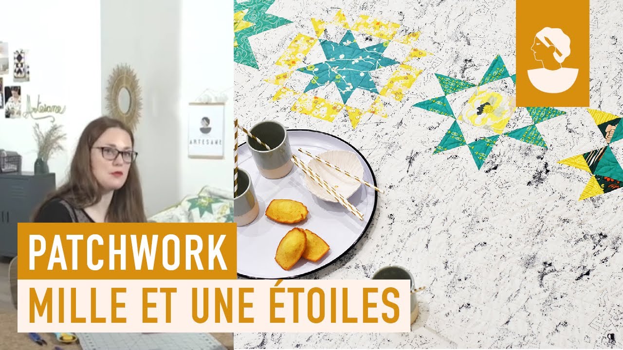 Étoiles amérindiennes faites à la main Queen Size Patchwork Cotton