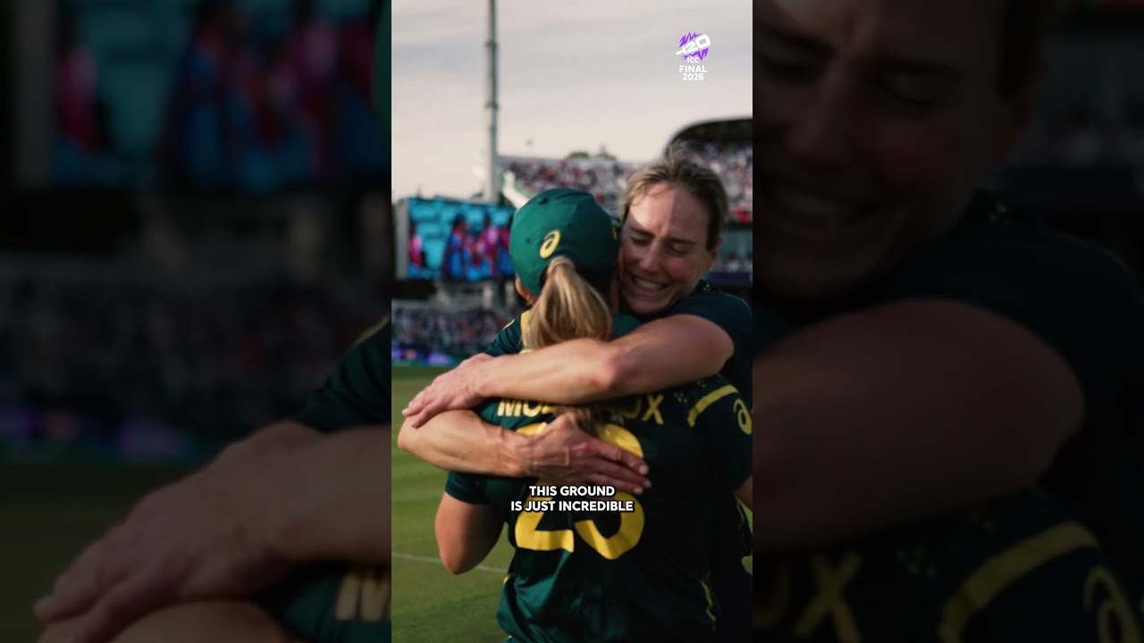 A moment of pride for Annabel Sutherland and her family as Australia lifted the #T20WorldCup title 🏆