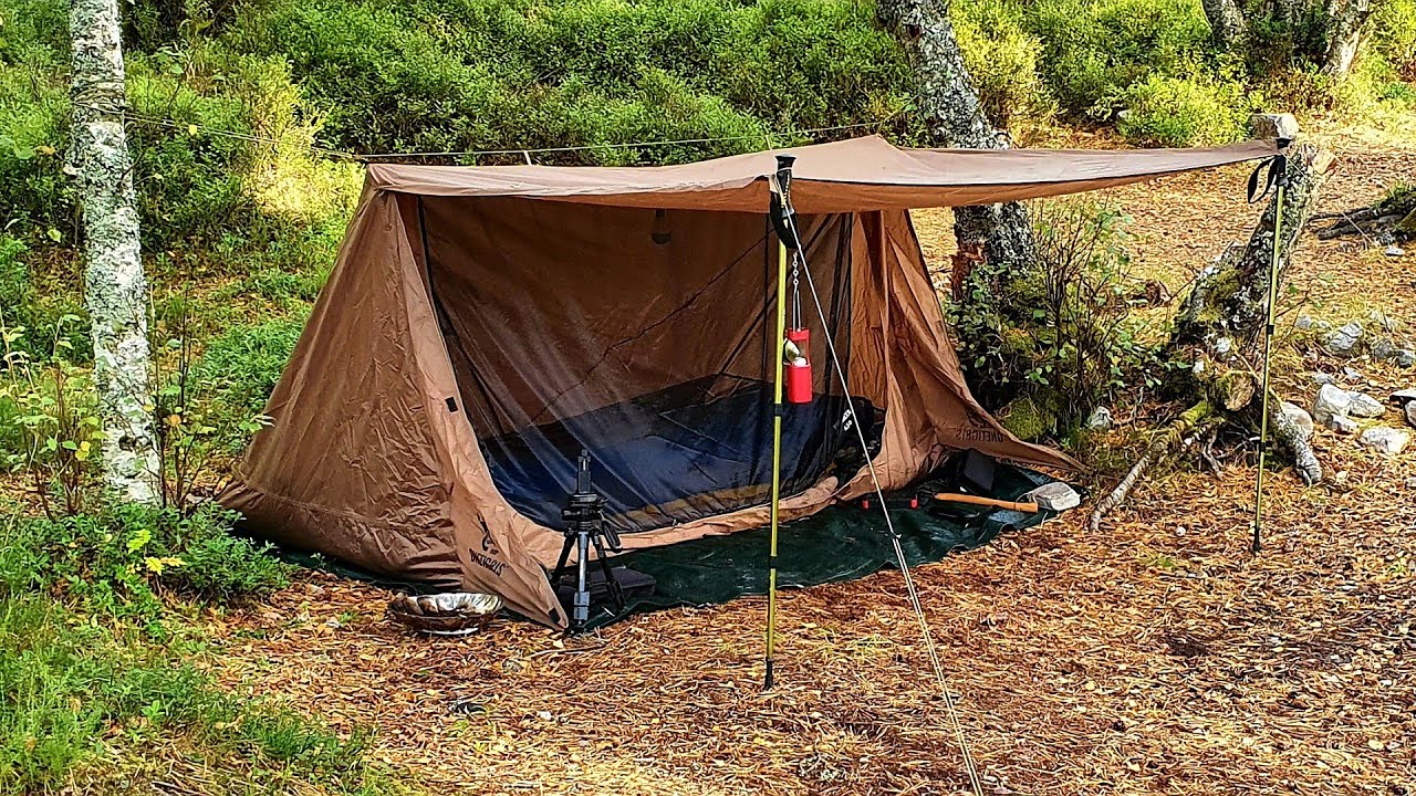 Solo Wild Camping in Glen Affric - OneTigris Backwoods Bungalow