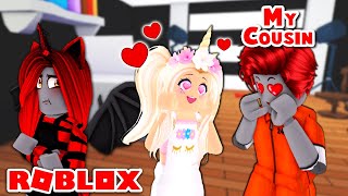 Sanna Has A CRUSH On A Prisoner Who Is My COUSIN In Adopt Me! (Roblox)