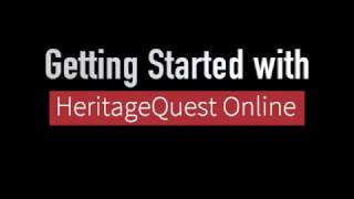 Getting Started with HeritageQuest