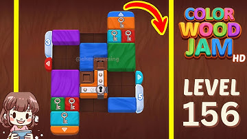 Color Wood Jam Level 156 Solution Walkthrough