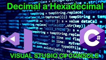 Convertir Numero Decimal a Hexadecimal (visual studio C# console)