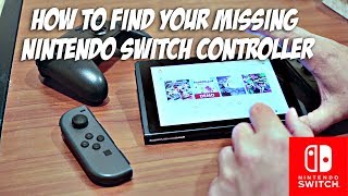 How to find your missing Nintendo Switch Controller / Joycon - YouTube