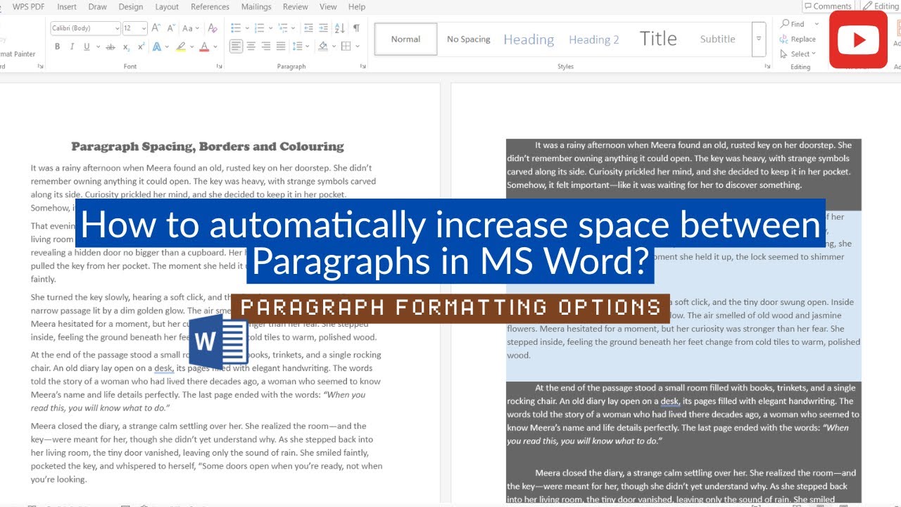 paragraph increase and decrease indent | line &... How to Automatically Increase Spacing Between Paragraphs in MS Word ...