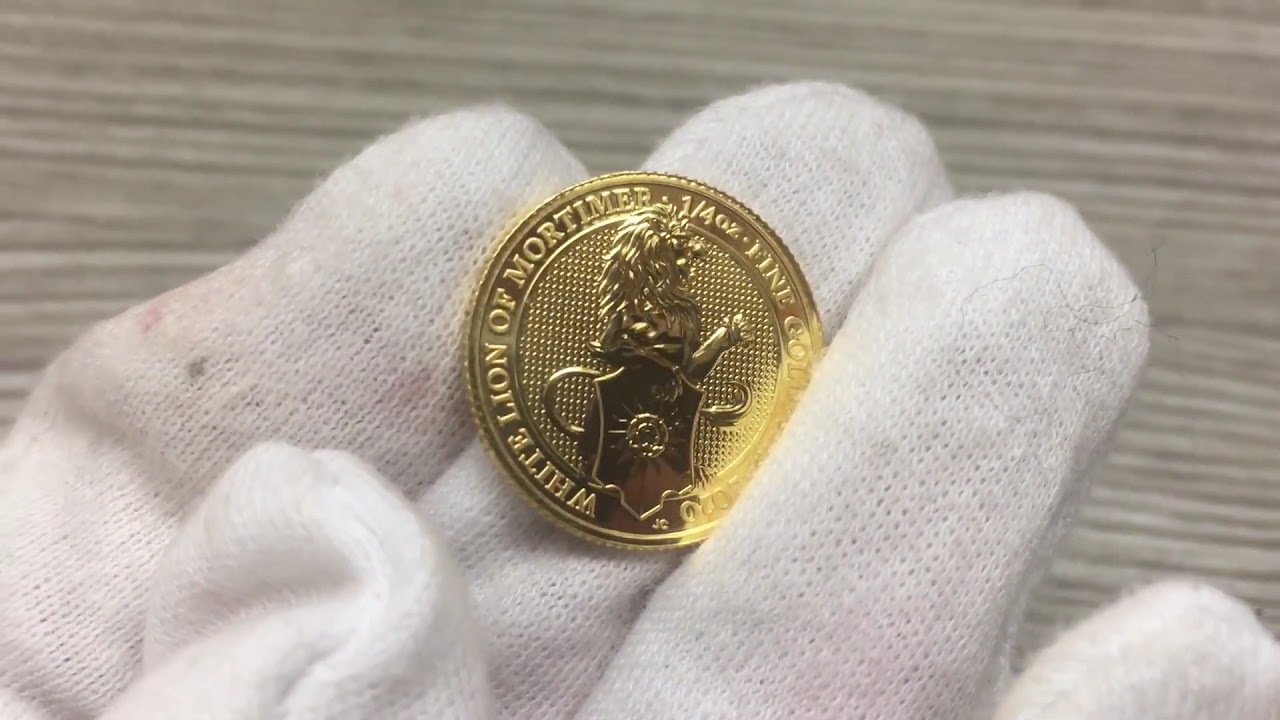 2020 Queen's Beasts White Lion of Mortimer Gold Coin | Bullion Exchanges