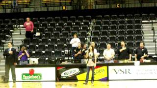 Natalie Ricke National Anthem FHSU Girls Basketball Game