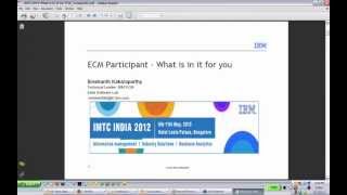 Introduction - What is in for you in IMTC 2012 for ECM participant