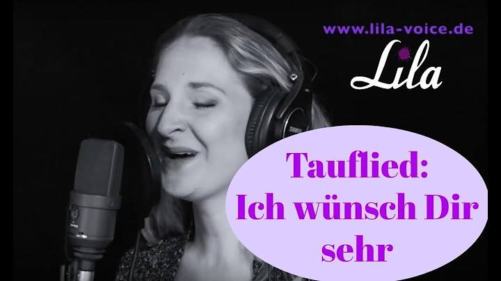 Wunderschönes Tauflied: Ich wünsch dir sehr - live eingesungen von Sängerin Lila