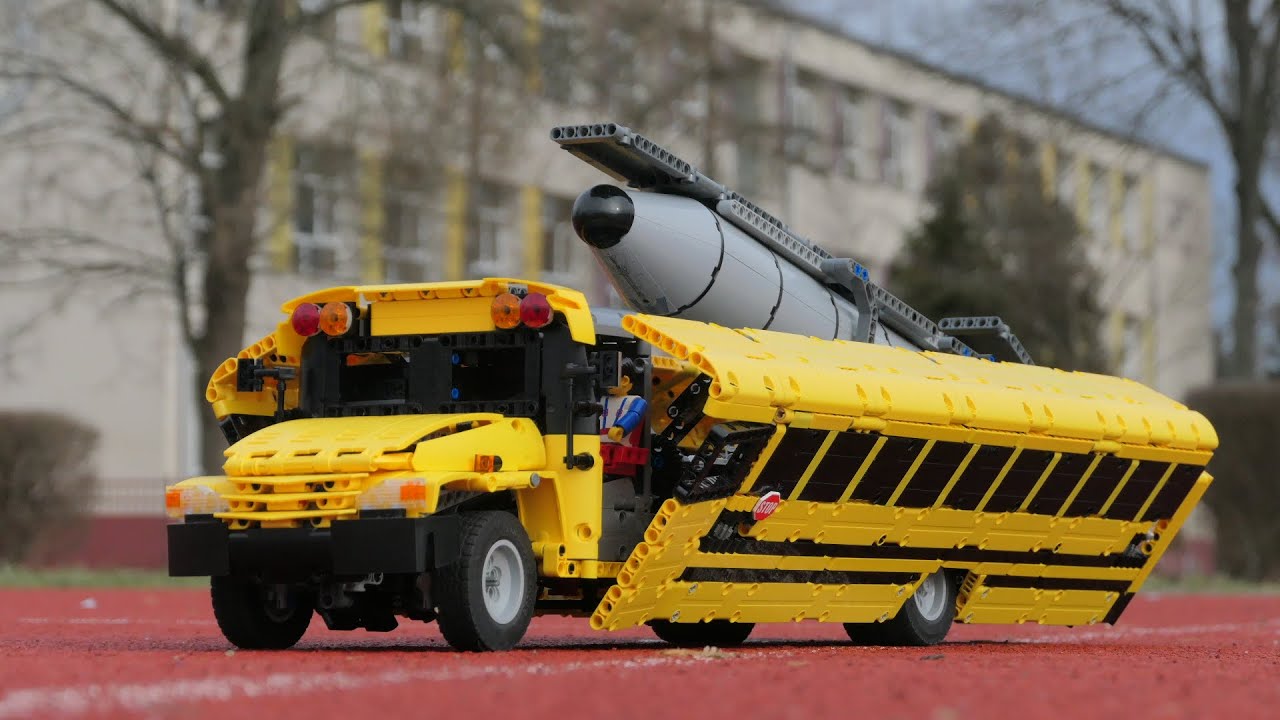 School Bus Launcher TC21 Lego Technic MOC by Samolot - YouTube