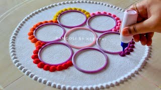 Diwali/Dasara special rangoli l rangoli for dussehra l दसरा रांगोळी l Diwali rangoli designs l kolam