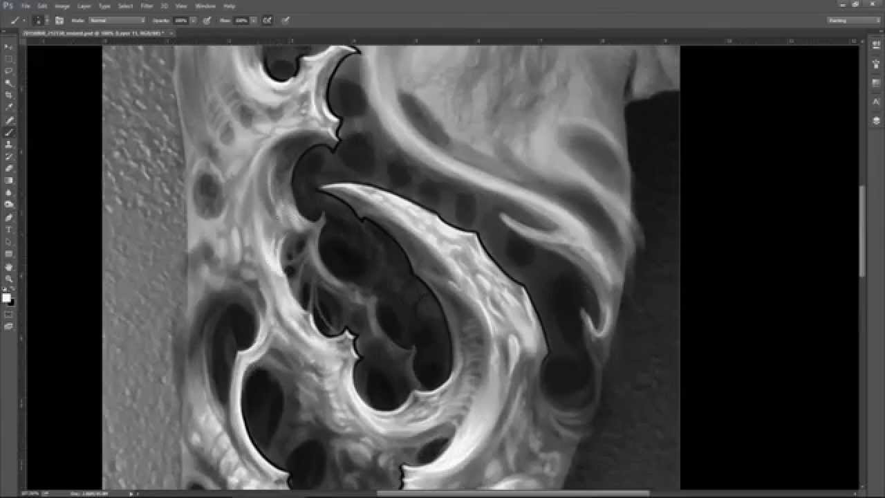 Digital Bio tattoo concept (Time Lapse)