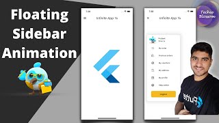 Floating Sidebar Animation | Flutter UI