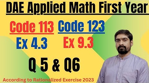 Non-Repeated Irreducible Quadratic Factors | Applied Math Codes 123/Ex 9.3 & 113/Ex 4.3 - Q   5 & 6