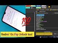 Redmi 10c Frp Bypass Unlock Tool || Xiaomi Redmi Frp Unlock Tool