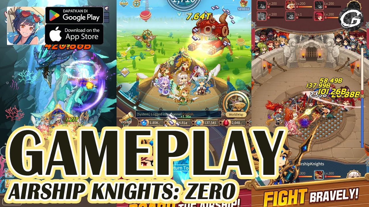 Airship Knights: Zero Gameplay - Mobile Game (Android)